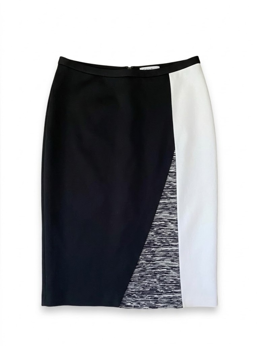 Calvin Klein Colourblock Geometric Side Panel Pencil Skirt Women’s Small